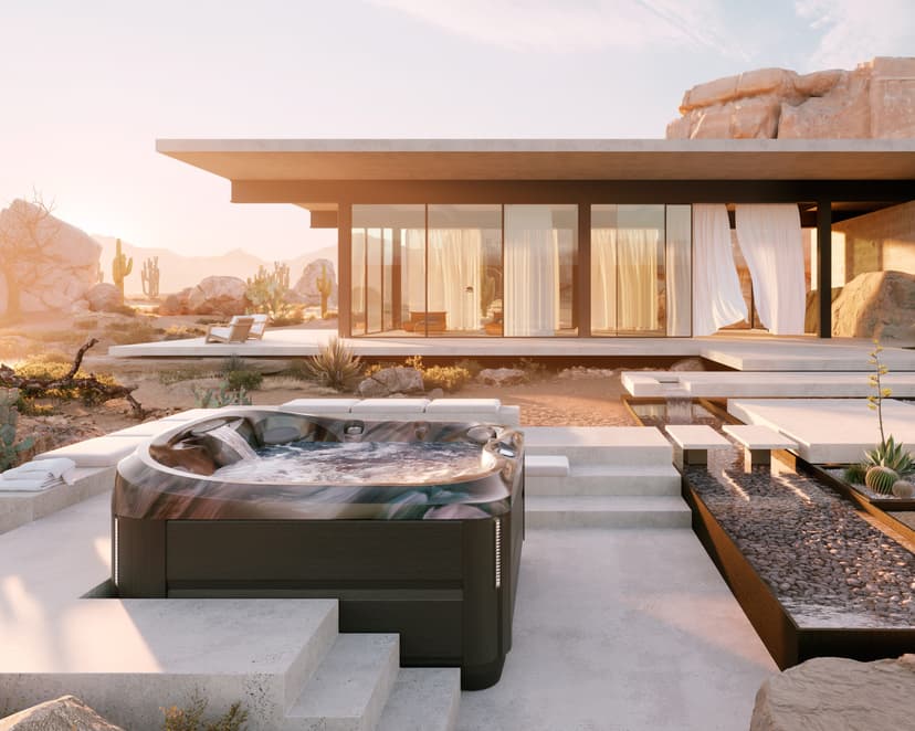 jacuzzi on a deck photo